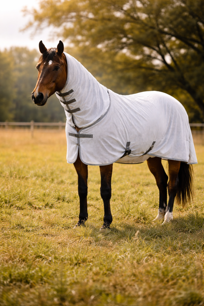 Pferd Fliegendecke Hochsommer
