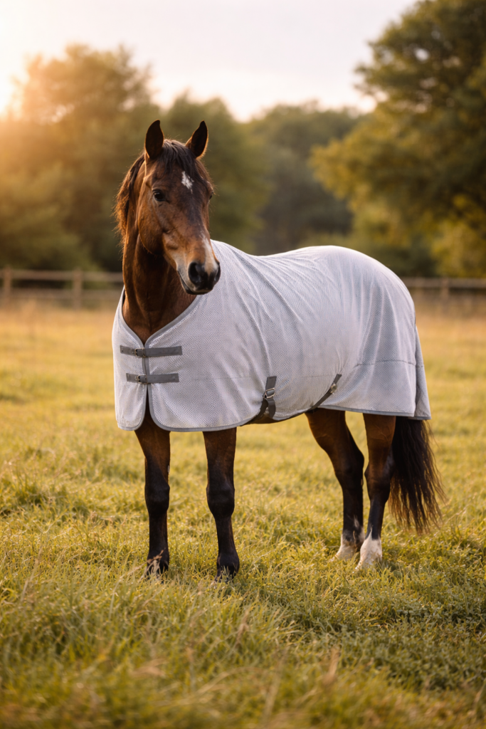 Pferd weide Fliegendecke