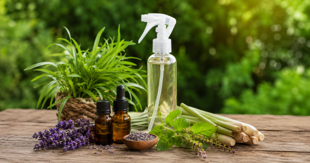 Natürliche Inhaltsstoffe für Fliegenspray Pferd – ätherische Öle und Kräuter